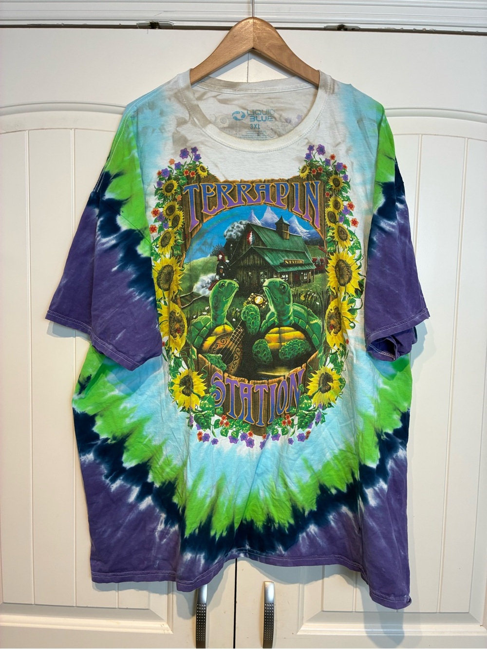 Liquid Blue Kids Tie-Dye Tee - Green, Blue & Purple